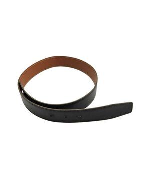 Hermes Belt Black Brown Leather